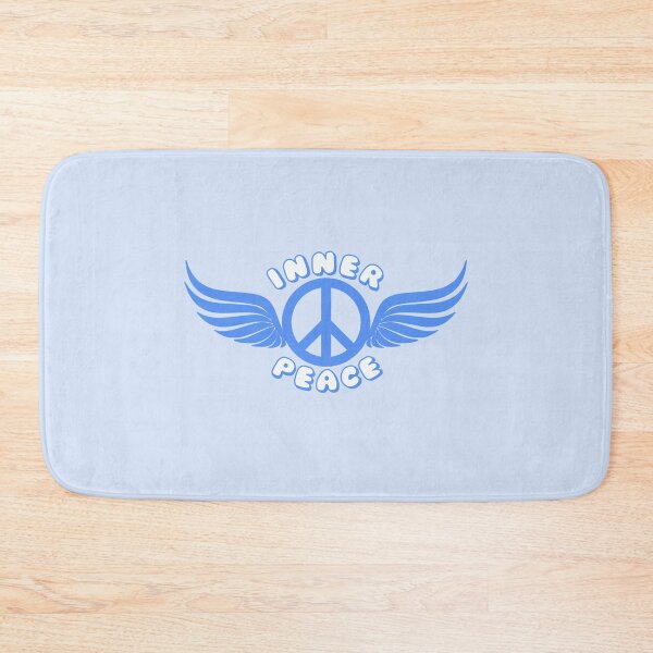Item preview, Inner Peace Angel Wings Peace Symbol Blue designed and sold by everything4eva.