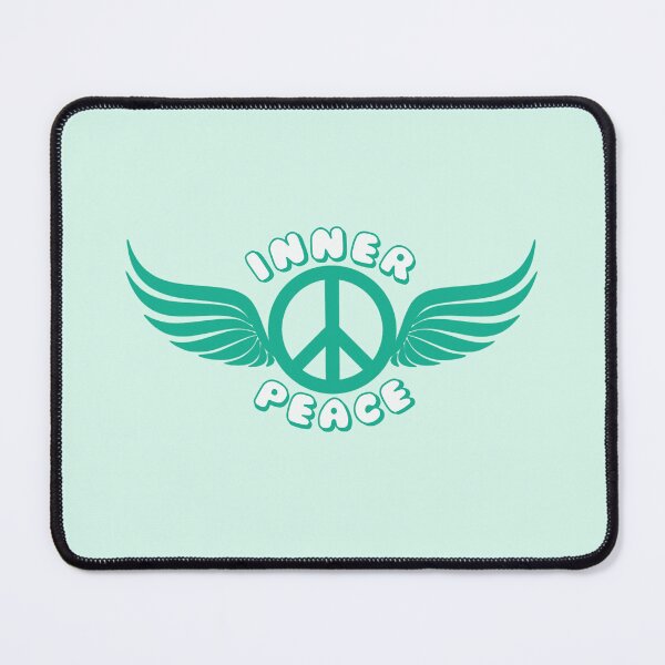 Item preview, Inner Peace Angel Wings Peace Symbol Turquoise designed and sold by everything4eva.
