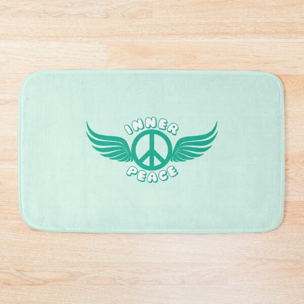 Item preview, Inner Peace Angel Wings Peace Symbol Turquoise designed and sold by everything4eva.