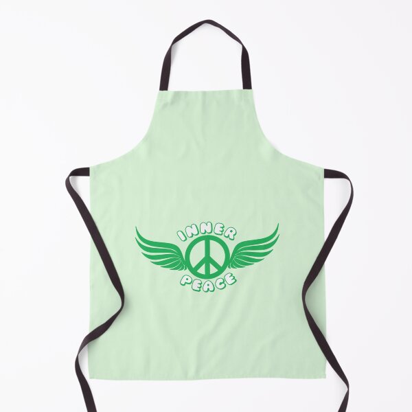 Item preview, Inner Peace Angel Wings Peace Symbol Green designed and sold by everything4eva.