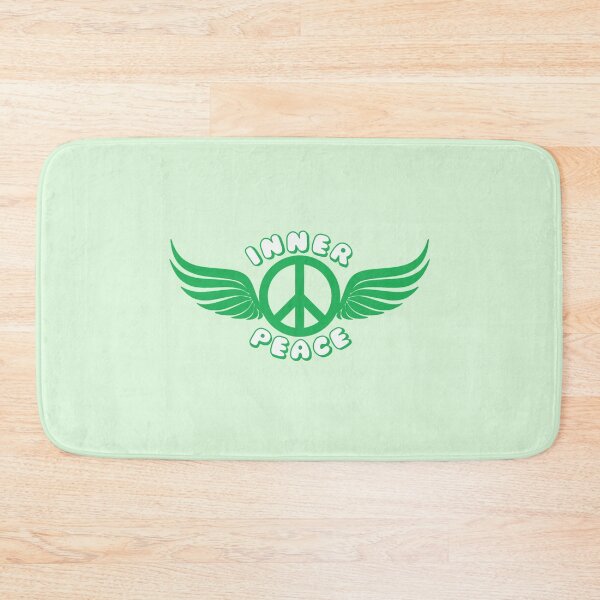 Item preview, Inner Peace Angel Wings Peace Symbol Green designed and sold by everything4eva.
