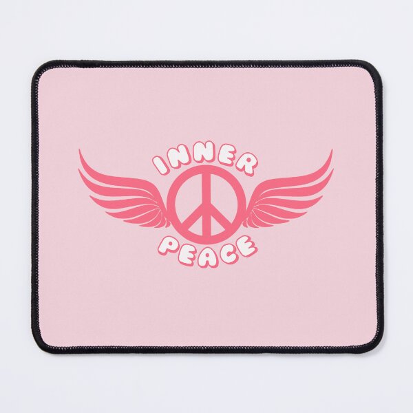 Item preview, Inner Peace Angel Wings Peace Symbol Pink designed and sold by everything4eva.
