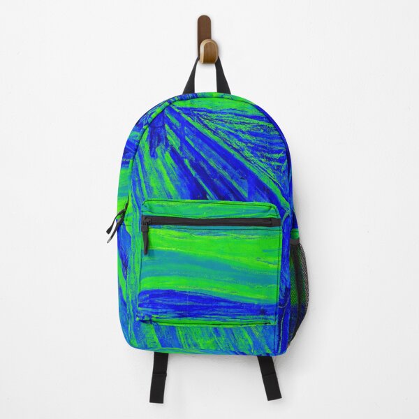 Item preview, The Scream by Edvard Munch - cool colors digital recreation in green and blue designed and sold by NickoPrints.