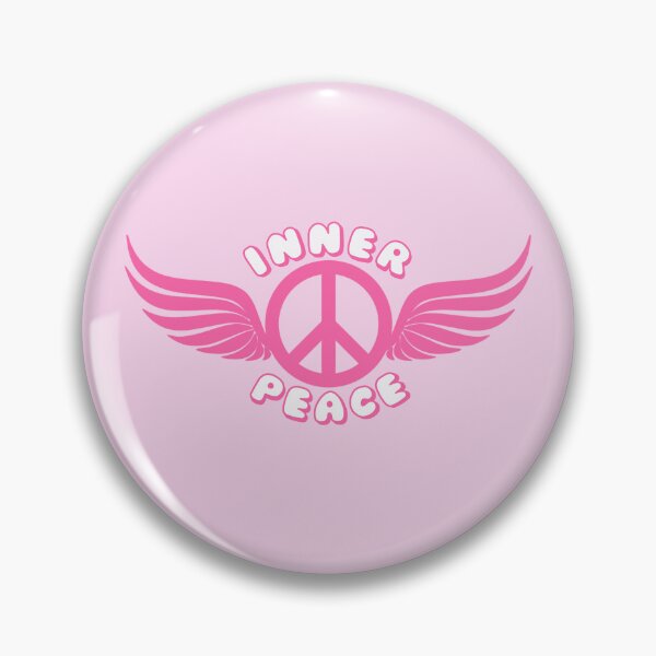 Item preview, Inner Peace Angel Wings Peace Symbol Pink designed and sold by everything4eva.