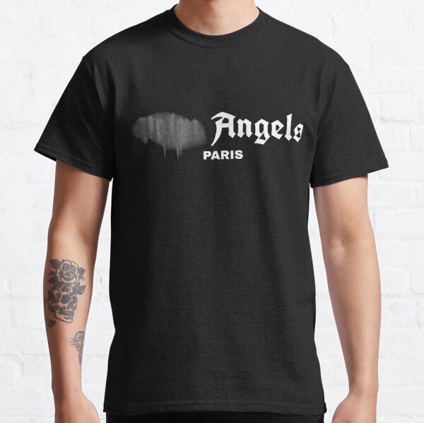 Palm Angels Black Los Angeles Sprayed T-Shirt