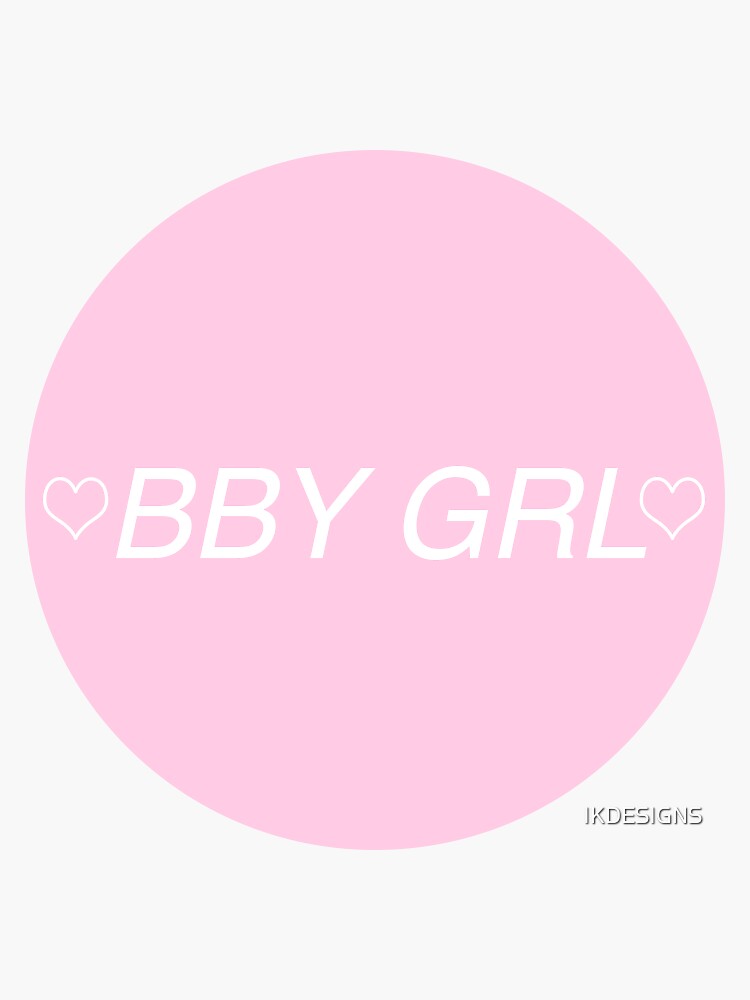 "Baby Girl Tumblr " Sticker by IKDESIGNS Redbubble