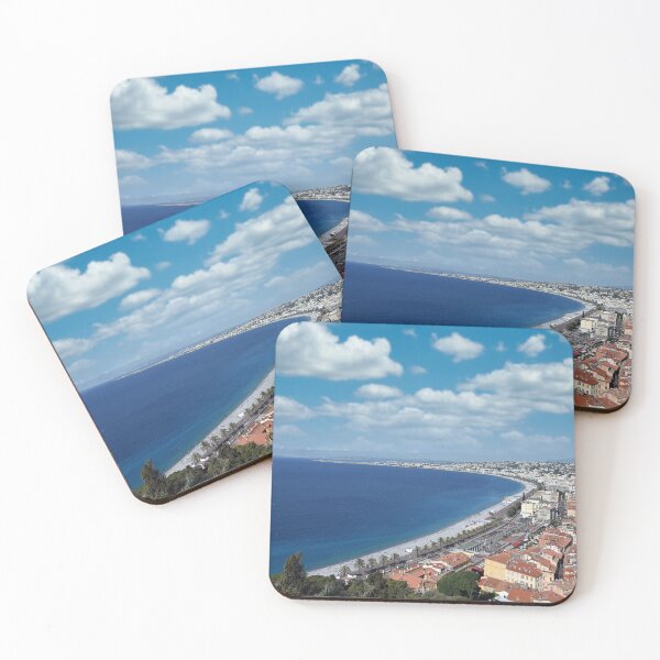 Item preview, Beach and Nice town in summer landscape designed and sold by goceris.