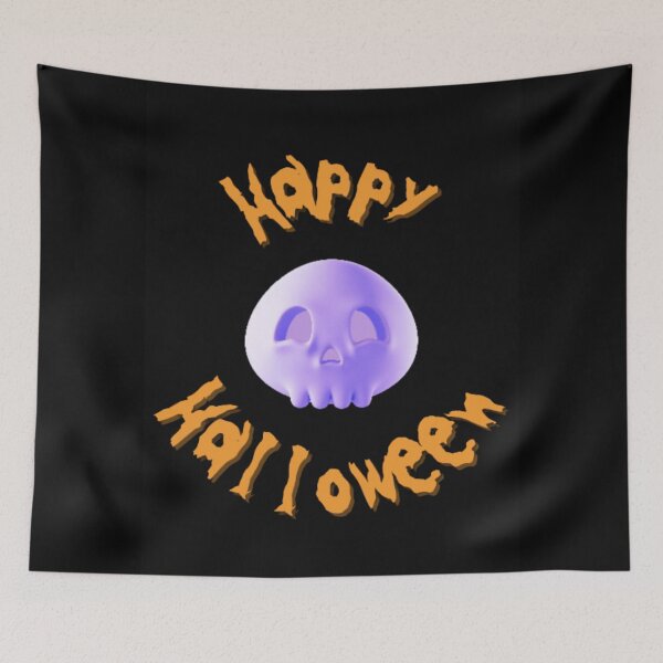 Item preview, Happy Halloween 3D Skull designed and sold by LMoonDesigns.