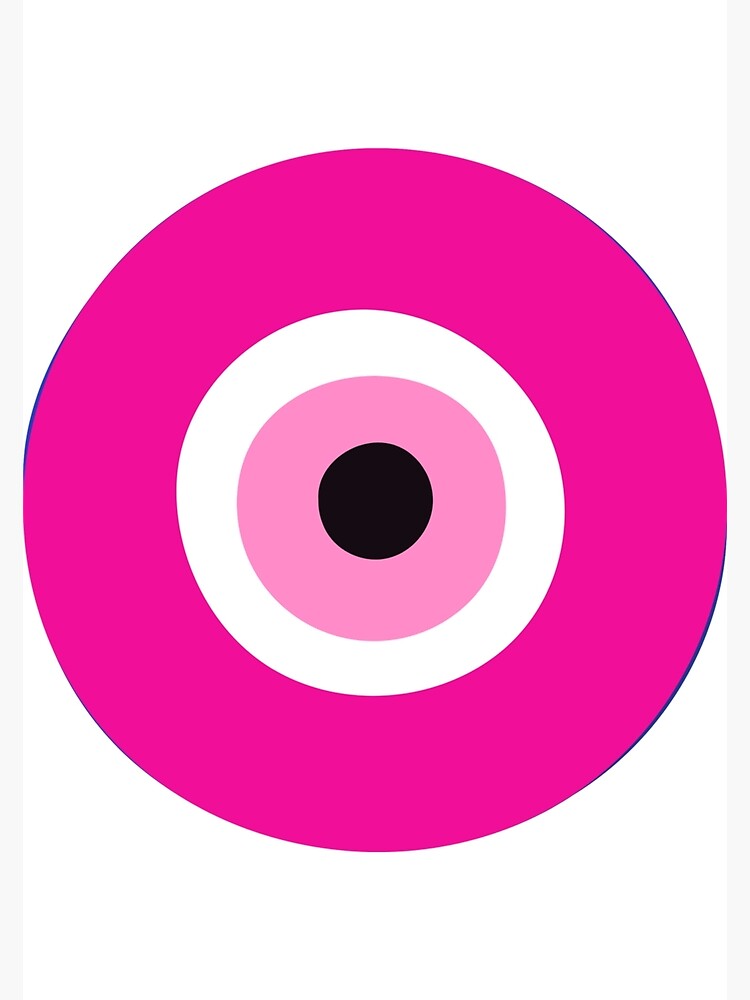 preppy-aesthetic-pink-evil-eye-preppy-aesthetic-poster-for-sale