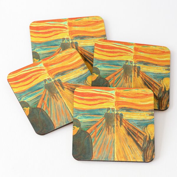 Item preview, Despair and Scream by Edvard Munch - collage designed and sold by NickoPrints.