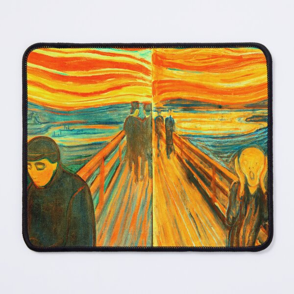 Item preview, Despair and Scream by Edvard Munch - collage designed and sold by NickoPrints.