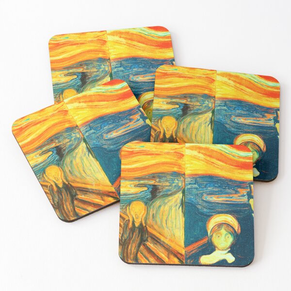 Item preview, Scream and Anxiety by Edvard Munch - collage designed and sold by NickoPrints.