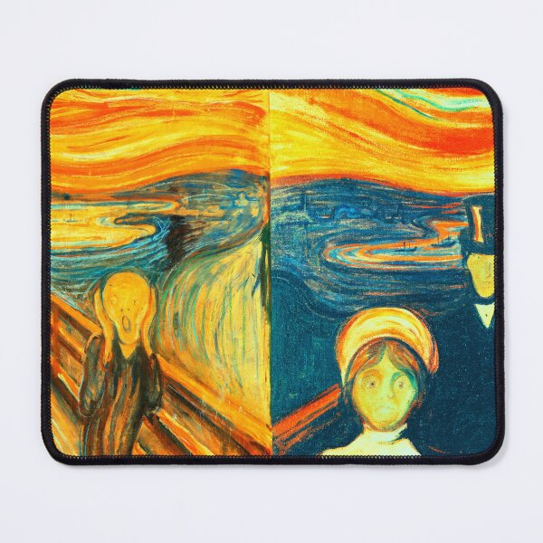Item preview, Scream and Anxiety by Edvard Munch - collage designed and sold by NickoPrints.