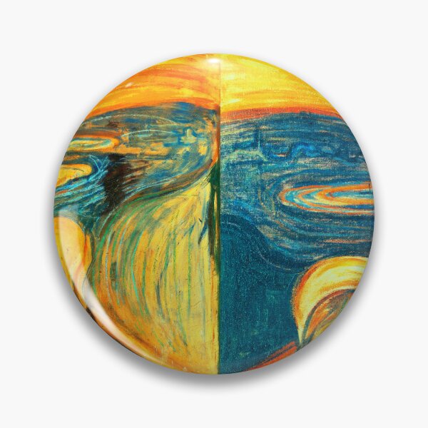 Item preview, Scream and Anxiety by Edvard Munch - collage designed and sold by NickoPrints.
