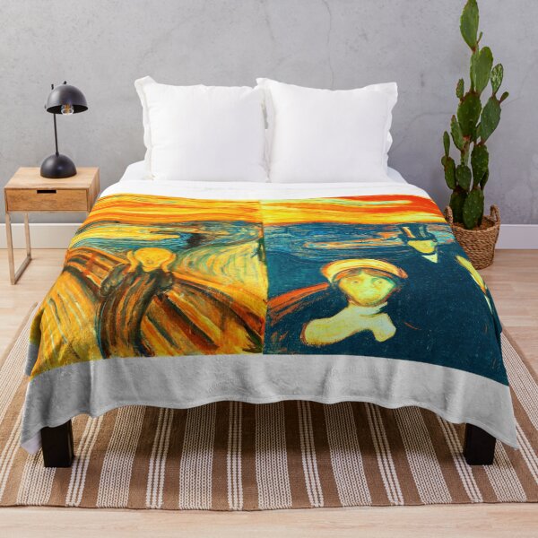Item preview, Scream and Anxiety by Edvard Munch - collage designed and sold by NickoPrints.