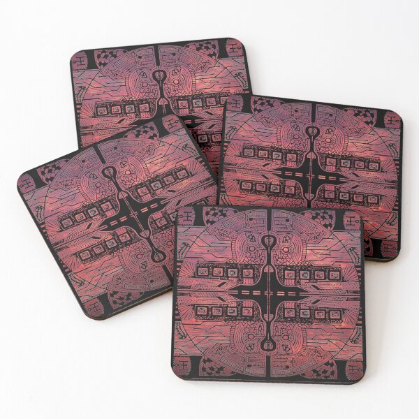 Item preview, Red Sky Vortex Cube designed and sold by createVisions.