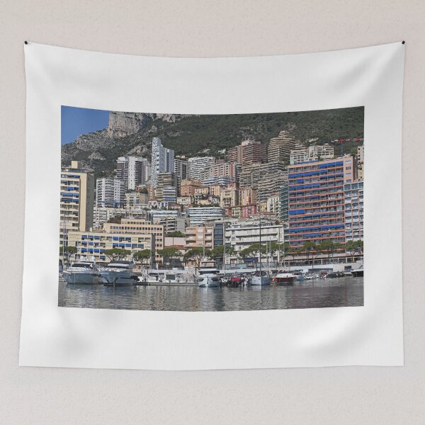 Item preview, Port with yacht and sailboats in Monaco designed and sold by goceris.
