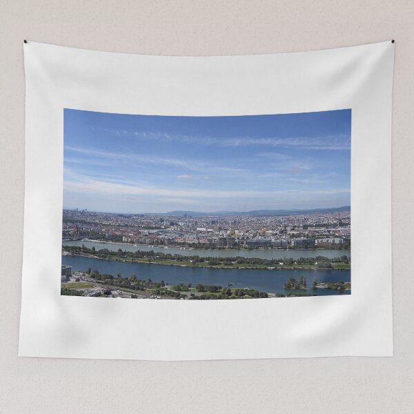 Item preview, Danube river and Vienna cityscape designed and sold by goceris.