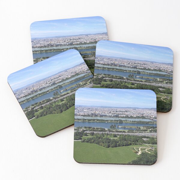 Item preview, Donau park and Vienna cityscape view from the Danube tower designed and sold by goceris.