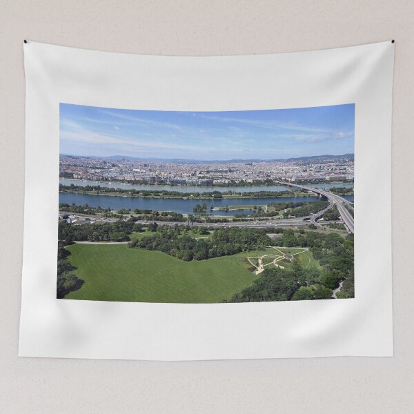Item preview, Donau park and Vienna cityscape view from the Danube tower designed and sold by goceris.