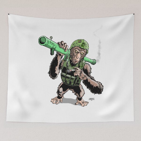 Item preview, Bazooka Monkey  designed and sold by BarnesComicArt.