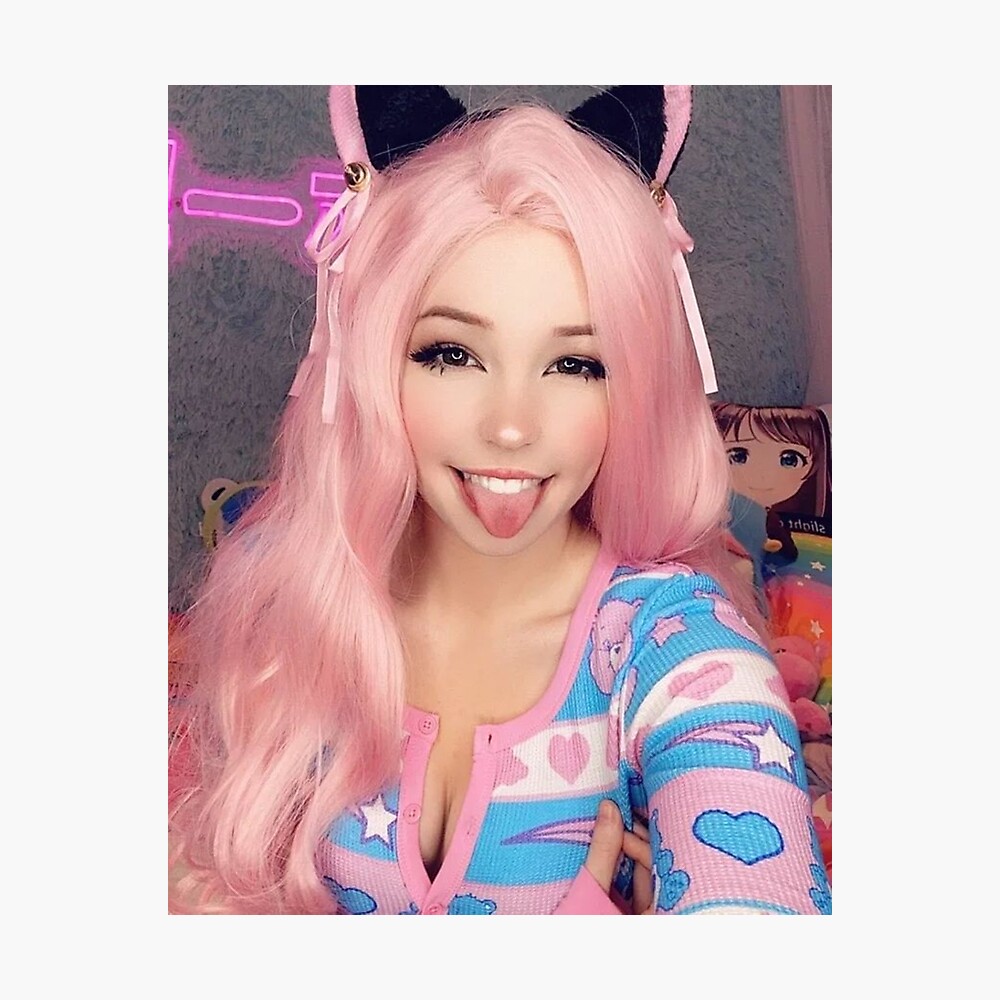 Póster for Sale con la obra «El rostro famoso de Belle Delphine» de  Deylinashop | Redbubble