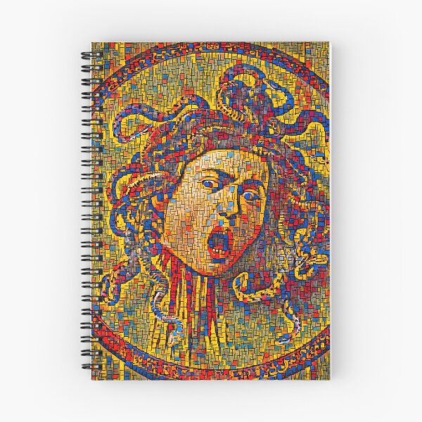 Item preview, Medusa by Caravaggio in the style of Piet Mondrian Composition designed and sold by NickoPrints.