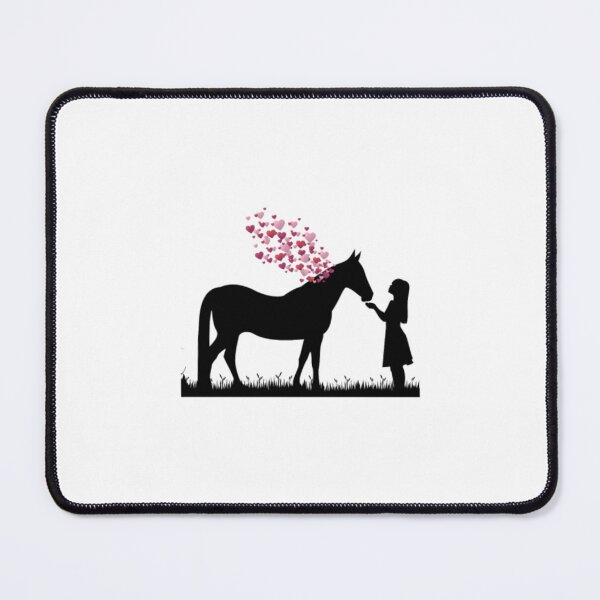 Item preview, Horse with heart and girl Horse love shirt gift designed and sold by PinkerBee.
