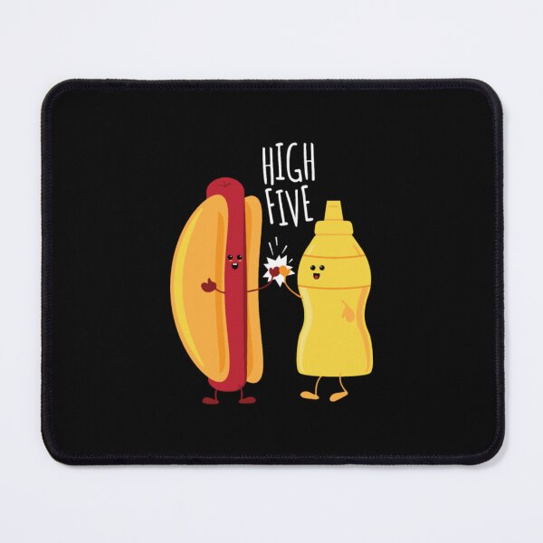Item preview, HOT DOG MUSTARD HIGH FIVE designed and sold by PinkerBee.