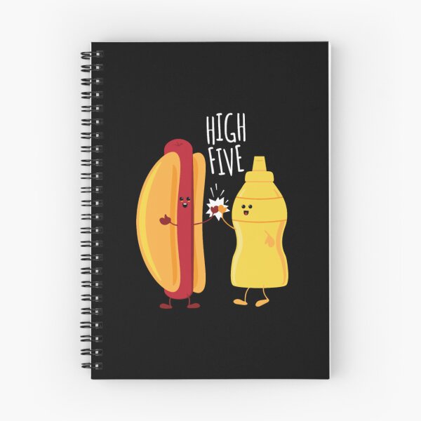 Item preview, HOT DOG  MUSTARD HIGH FIVE designed and sold by PinkerBee.