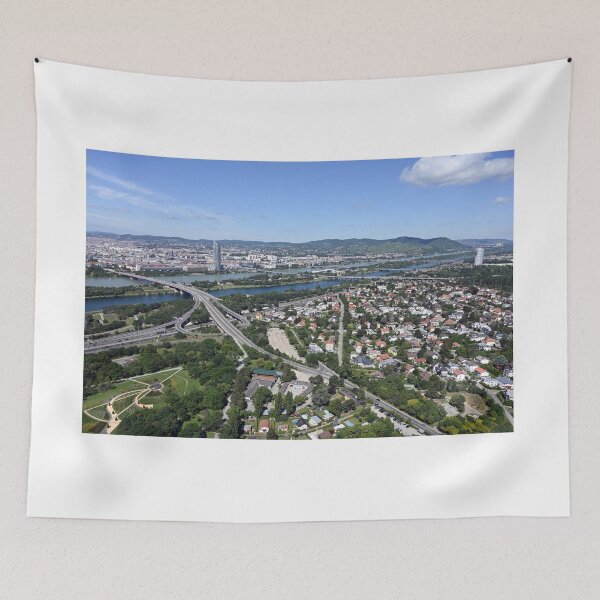 Item preview, Vienna cityscape view from the Danube tower designed and sold by goceris.