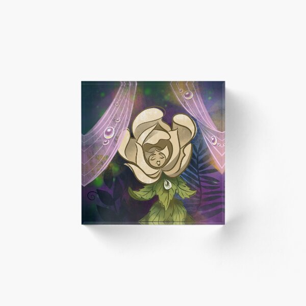 Item preview, White Rose in a Golden Afternoon designed and sold by ArtSavanna.