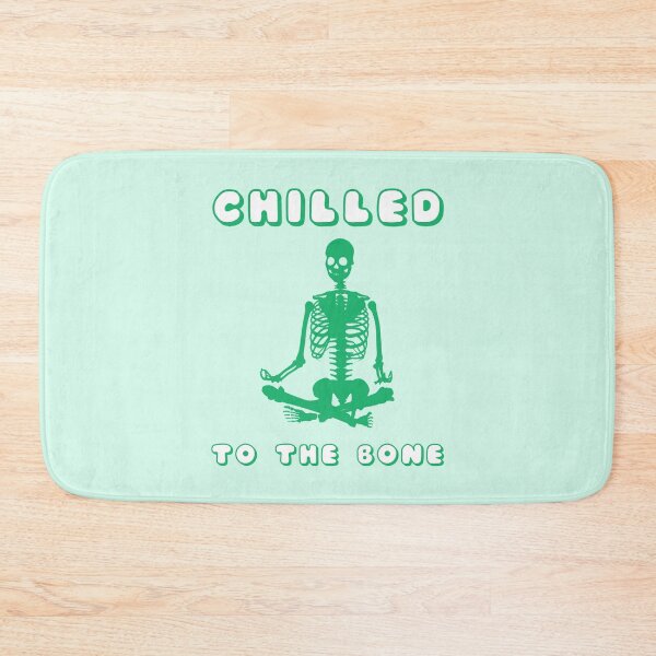 Item preview, Chilled To The Bone Meditating Skeleton Green designed and sold by everything4eva.