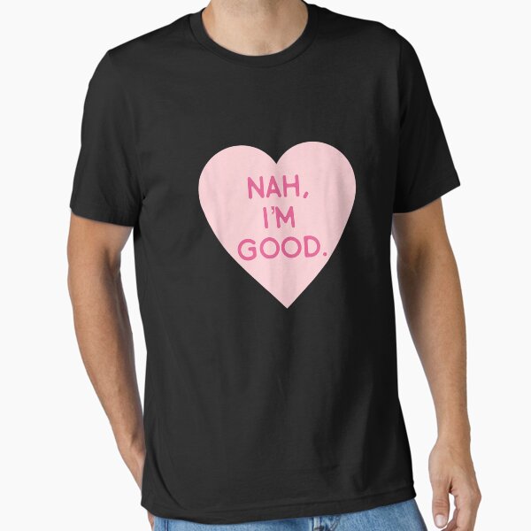 Vista previa del artículo con la obra «Divertido Anti Día de San Valentín (Imagen del corazón) Nah, soy bueno», diseñado y vendido por RomanAmonsson.