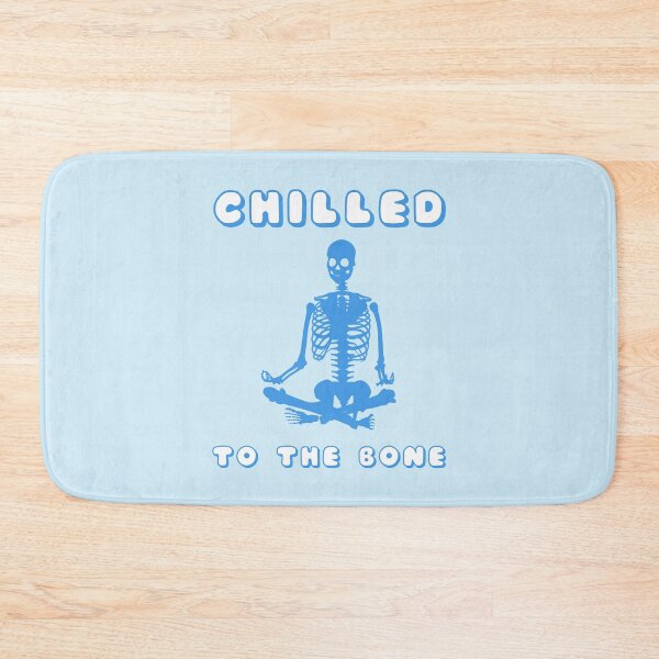 Item preview, Chilled To The Bone Meditating Skeleton Blue designed and sold by everything4eva.