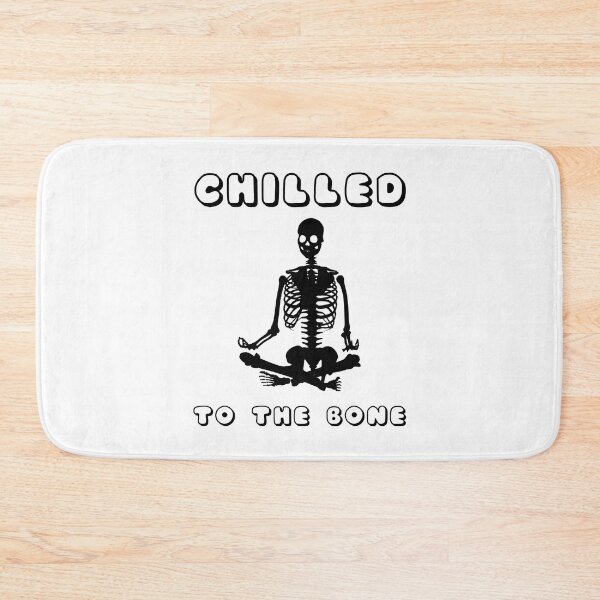 Item preview, Chilled To The Bone Meditating Skeleton Black designed and sold by everything4eva.