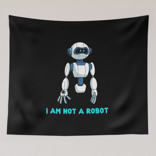 Item preview, I am not a robot designed and sold by The Love Quill.