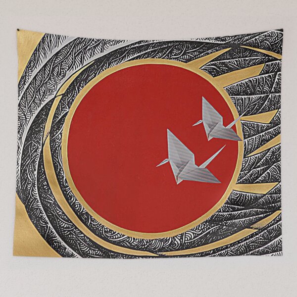 Item preview, Sun and crane designed and sold by pracha.