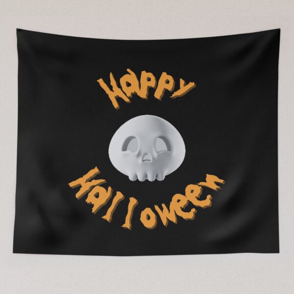 Item preview, Happy Halloween 3D Skull designed and sold by LMoonDesigns.