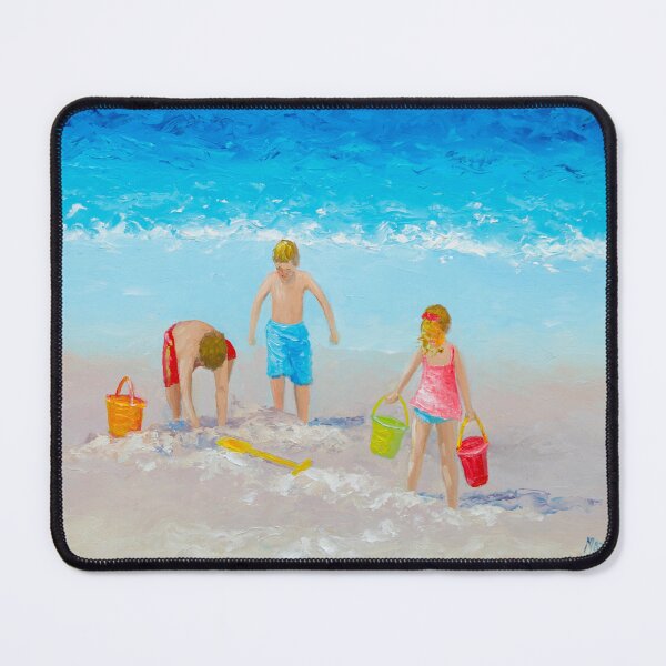 Item preview, Beach painting - Sandcastles designed and sold by MatsonArtDesign.