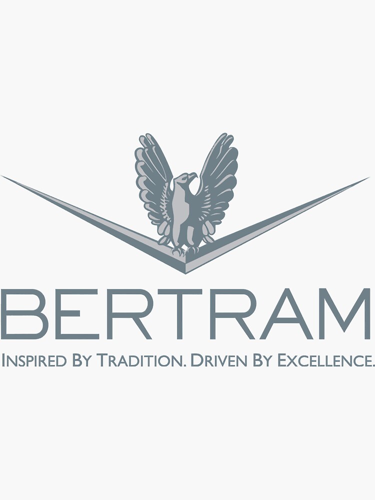 "BERTRAM YACHTS LOGO Classic TShirt" Sticker for Sale by