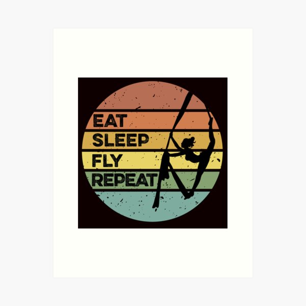 Item preview, Eat Sleep Fly Repeat, Aerial Hoop, Funny Aerial  designed and sold by Aerial Addicts.