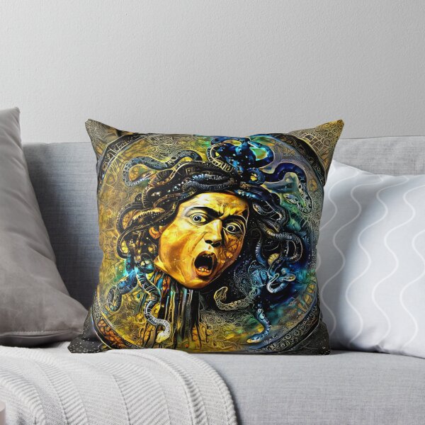Item preview, Medusa by Caravaggio - golden night design designed and sold by NickoPrints.