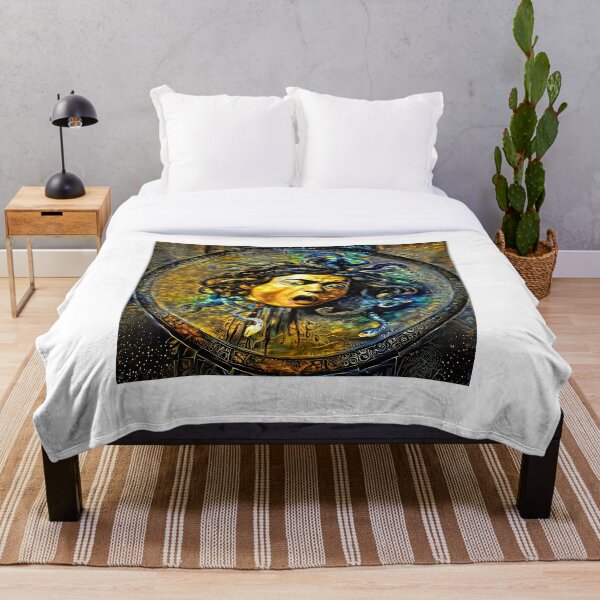 Item preview, Medusa by Caravaggio - golden night design designed and sold by NickoPrints.