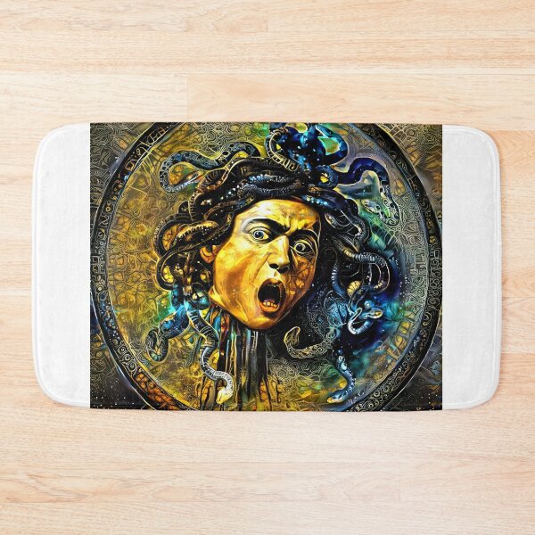 Item preview, Medusa by Caravaggio - golden night design designed and sold by NickoPrints.