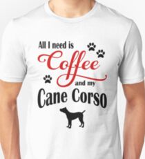 Coffee and my Cane Corso Unisex T-Shirt