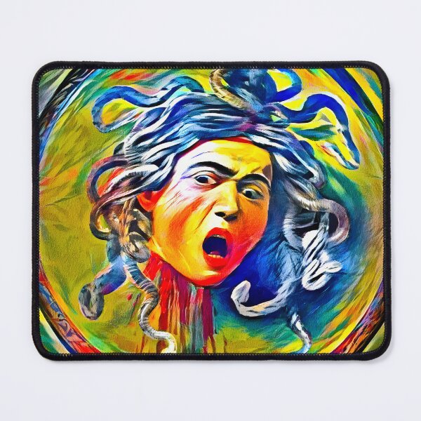 Item preview, Medusa by Caravaggio - colorful speed effect designed and sold by NickoPrints.