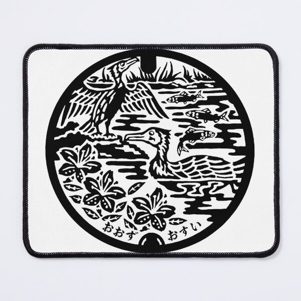 Item preview, Seabird fishing on manhole in Japan designed and sold by mattraski.