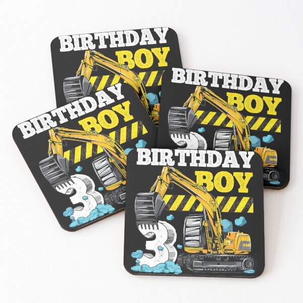 Item preview, Birthday Boy 3 Construction Truck 3rd Birthday designed and sold by DerryReinhard.
