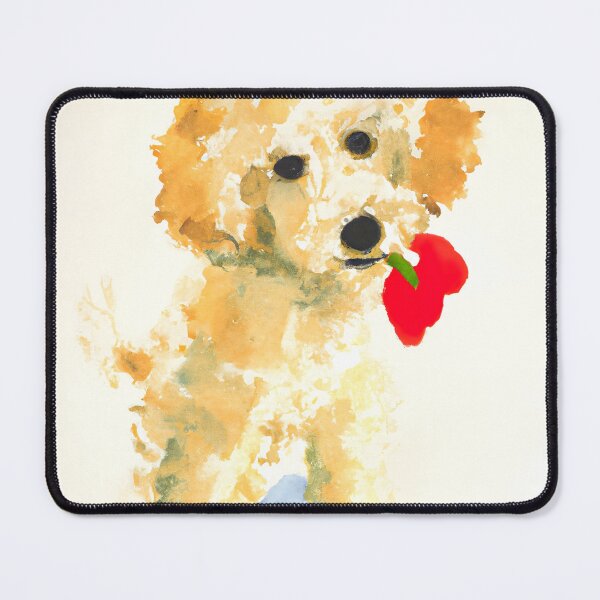 Item preview, Poodle Puppy Flower Power designed and sold by DiscoGypsyFish.